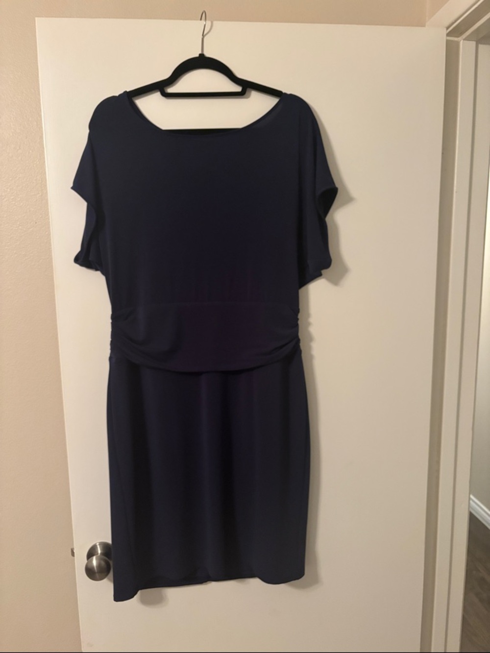Ann Taylor Navy Blue Midi Dress